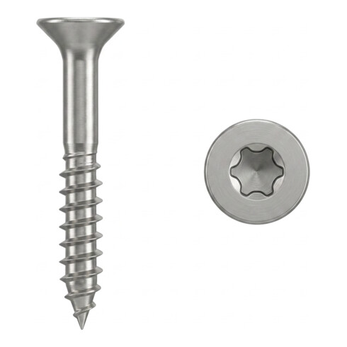 ART 89098 Spanplattenschraube Seko CE, Teilgewinde, Edestahl A2