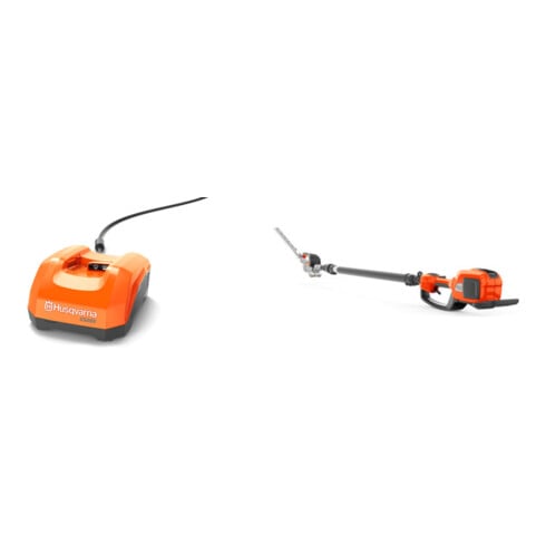 Set Husqvarna Schnellladegerät C500X + Stabheckenschere 520iHT4