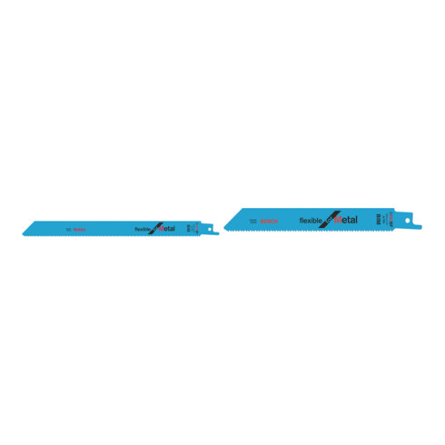 Set Bosch Lames de scie sabre S 1122 BF, métal, pack de 100 + Lames de scie sabre S 922 BF, métal, pack de 100