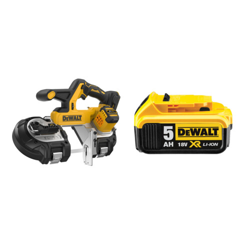 Set DEWALT Akku-Bandsäge 18V Basisversion + Akku 5Ah DCB184-XJ
