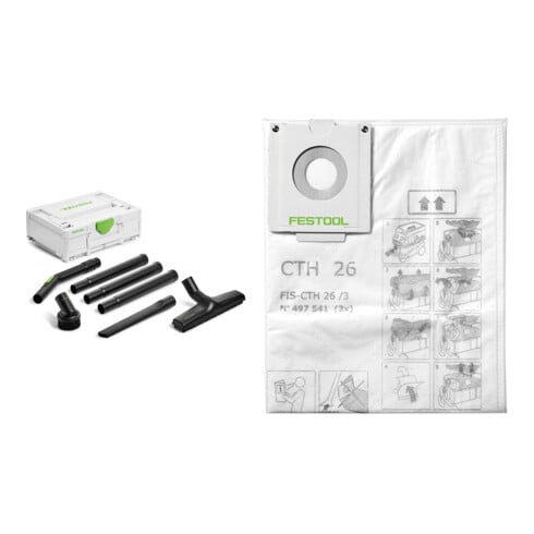 Set Festool Kit de nettoyage standard RS-ST D 27/36-Plus + Festool Sac filtrant de sécurité FIS-CTH 26/3