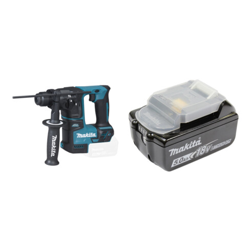 Set Makita Akku-Bohrhammer DHR171Z Solo-Version + Makita Akku 18,0 V 5,0 Ah Li-Ion BL1850B