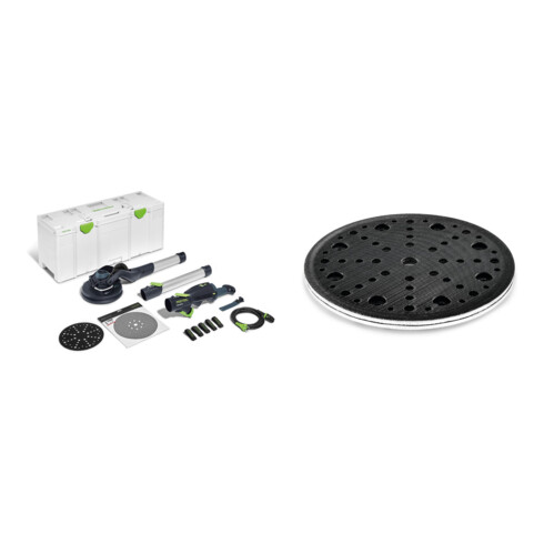 Set Festool Langhalsschleifer LHS 2 225 EQI-Plus PLANEX + Festool Interface-Pad IP-D220-LHS 2 225-SW