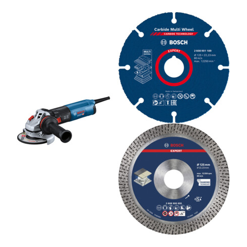 Set GWS 14-125 S (C) Carbide Multiwheel 125x22.23mm EXPERT DIA TS MultiMat 125x2