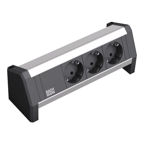 Bachmann Steckdosenleiste 3xSchutzk.schwarz 902.0048
