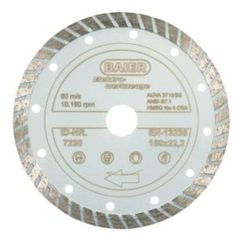 Baier Disque diamant Turbo