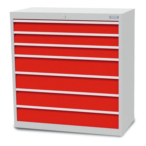 Bedrunka+Hirth Armoire à tiroirs Série T500-9 avec 7 tiroirs 3x100 4x150 mm