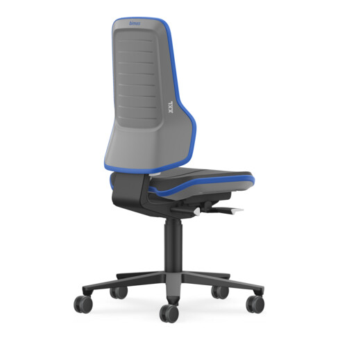 Bimos Stuhl Neon XXL bis 180 kg mit Rollen Skintec Flexband Sitz 470-640 mm
