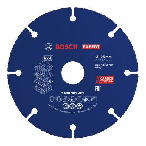 Bosch EXPERT Carbide Multi Wheel Trennscheibe, 125 mm, 22,23 mm