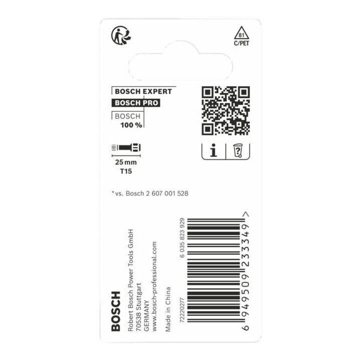 Bosch Impact Control T15 Insert Bits