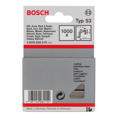 Bosch Pinza per fili sottili tipo 53, acciaio Inox