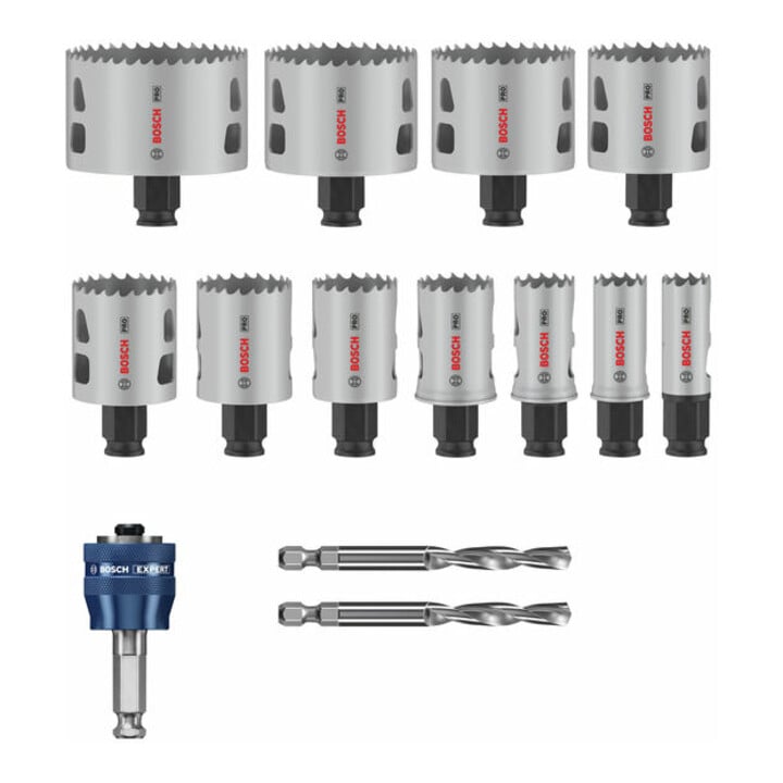 Bosch PRO Multi Material PC Plus Lochsägen-Set, 20, 64, 76 mm, 14-tlg.