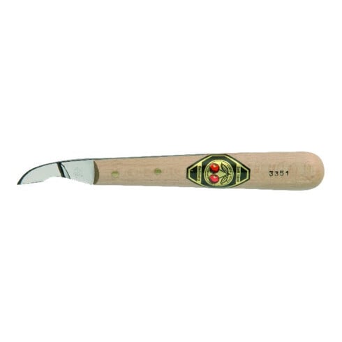 Couteau à découper Kirschen avec manche en bois et lame oblique courte
