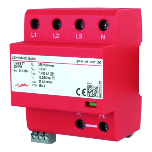 DEHN Anwendungsoptim.Kombi-Abl. TT und TN-S-Systeme DSH B 255 FM