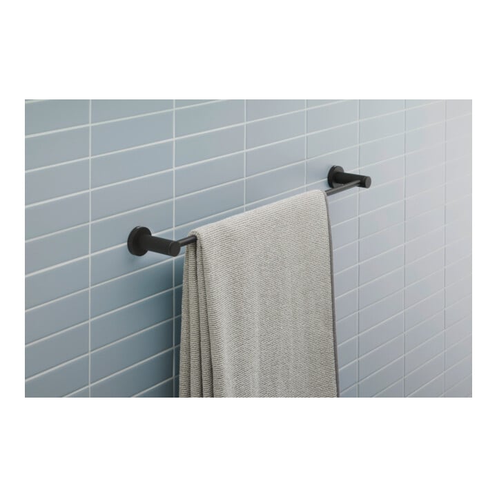 Duravit Badetuchhalter D-Code 64,8x4,8x8cm, schwarz matt, wandhängend