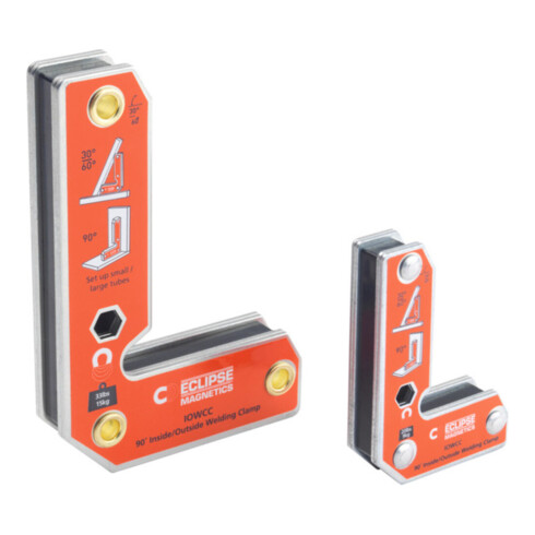 Eclipse Magnetics Support de soudure, angle intérieur / extérieur, Type: IOWCC