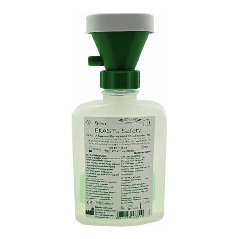 Ekastu Augenspülflasche Mini-Eco mit Trichter, (175 ml) FD