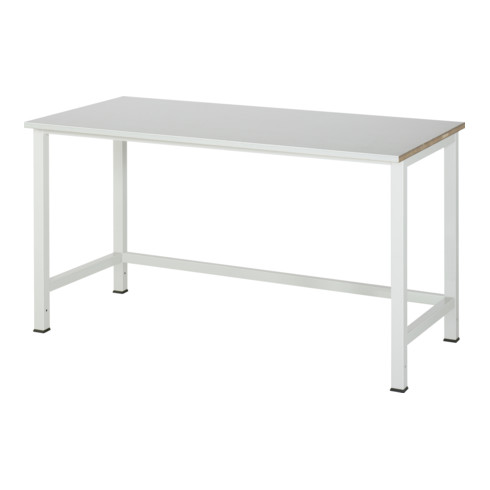 Établi Rau avec plateau à revêtement en tôle d'acier LxPxH 1500x800x825 mm