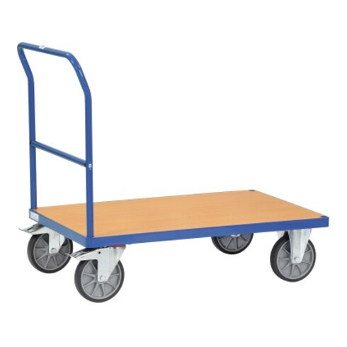 fetra Schiebebügelwagen 2503, Tragkraft 600kg, TPE-Reifen, 1 Schiebebügel
