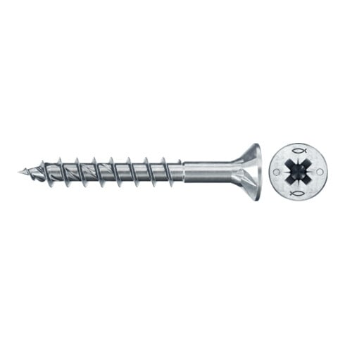 fischer Power-Fast II Spanplattenschraube Senkkopf mit Kreuzschlitz PZ