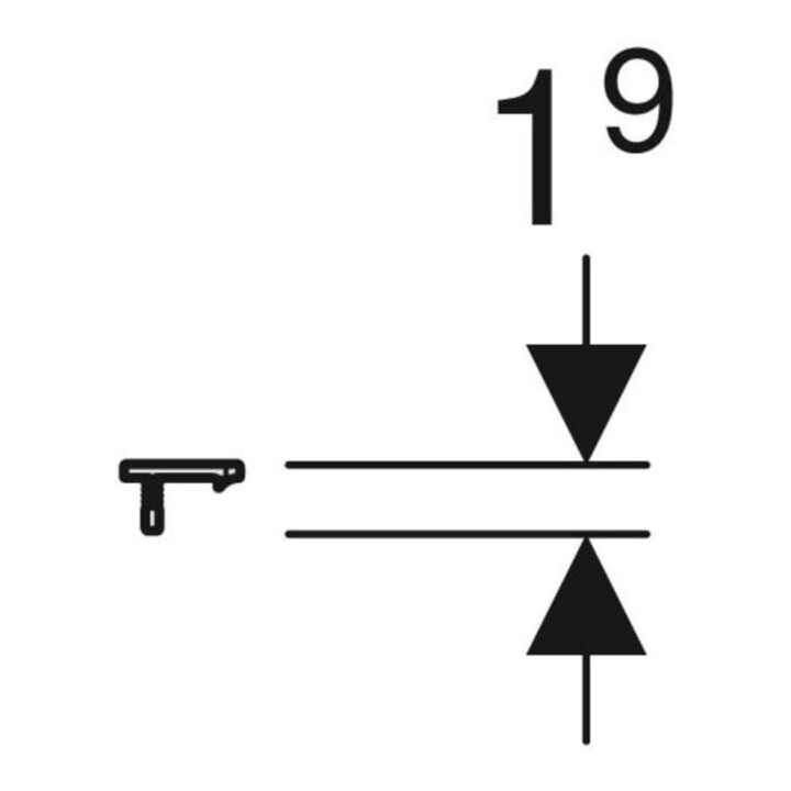 Geberit Griff iCon 118,1cm, hochglanz verchromt