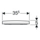 Geberit WC-Sitz Acanto Quick-R., MS verchromt, m Absenkaut., we.