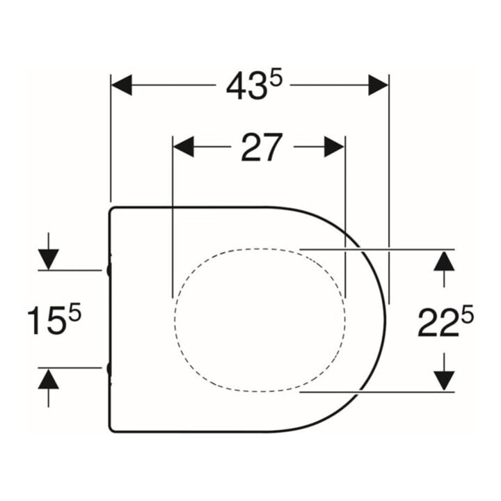 Geberit WC-Sitz Acanto Quick-R., MS verchromt, m Absenkaut., we.