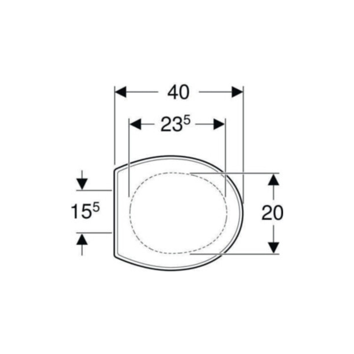 Geberit WC-Sitz Bambini weiß, Scharniere Edelstahl