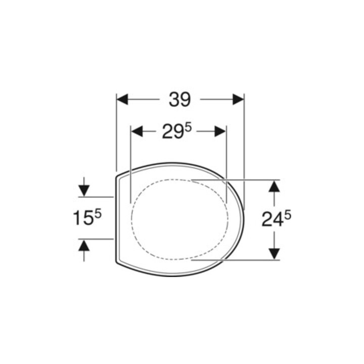 Geberit WC-Sitz Bambini weiß, Scharniere Edelstahl