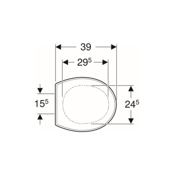 Geberit WC-Sitz Bambini weiß, Scharniere Edelstahl