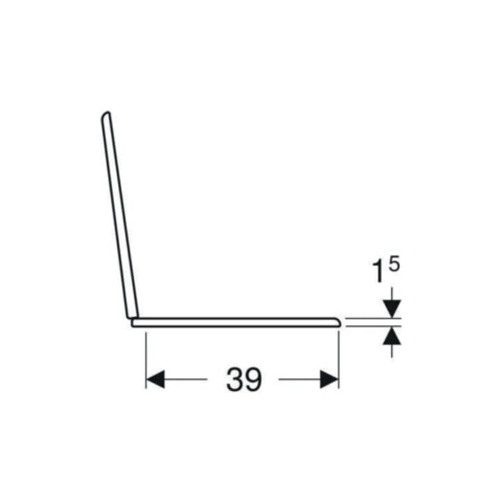 Geberit WC-Sitz Bambini weiß, Scharniere Edelstahl