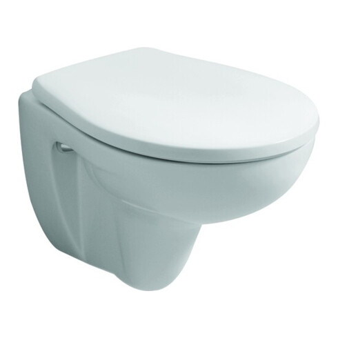 Geberit WC-Sitz RENOVA COMPACT abnehmbar, mit Deckel Scharniere Edelstahl weiß