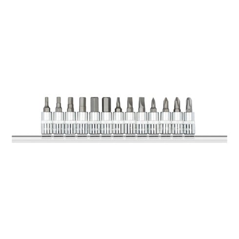 Gedore Embouts de tournevis 1/4 + barrettes 13 pièces R48008013
