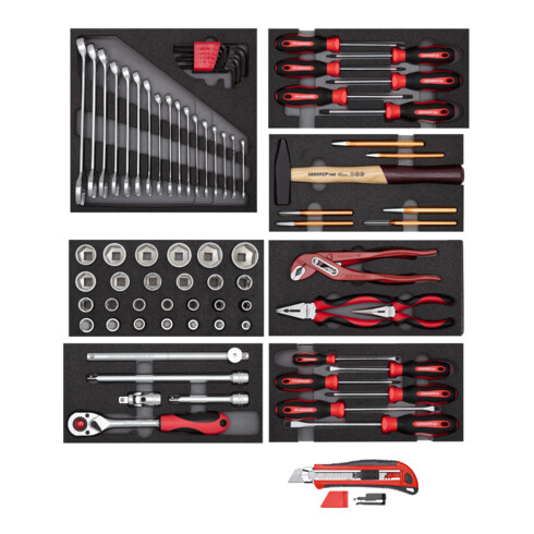 Gedore Red Gereedschap Set 8xCT-Modules +Cutter 81tlg