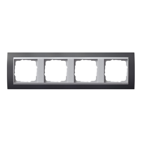 Gira Abdeckrahmen 4f.anth m.alu.ZL, Event 021481