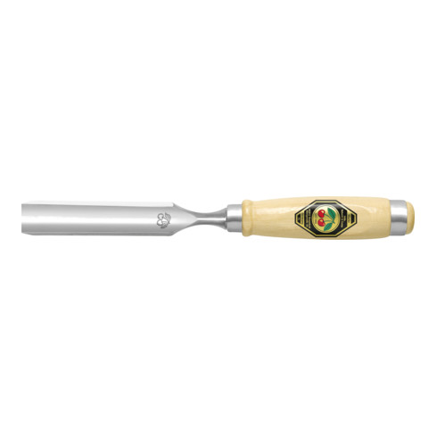 Gouge l. de coupoir 18 mm avec 2 viroles acier manche en hêtre blanc