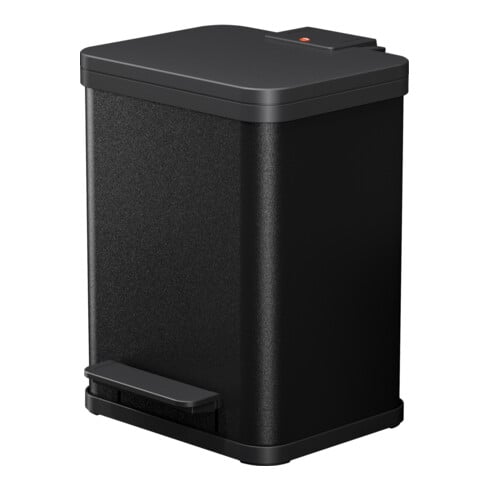 Hailo Öko duo Plus M, Poubelle à pédale, 2x9 l, noir