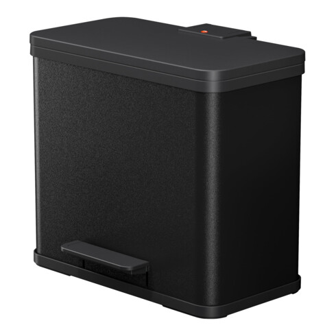 Hailo Öko trio Plus L, Poubelle à pédale, 3x9 l, noir