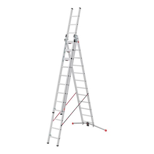 Hailo Échelle multifonction Master S120 3 pièces 3 x 12 marches