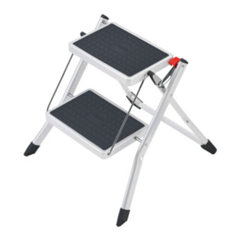 Hailo Escabeau pliant Mini acier 2 marches