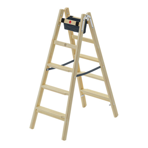 Hailo Holzleiter Master H80 2x5 Stufen ergonomisch