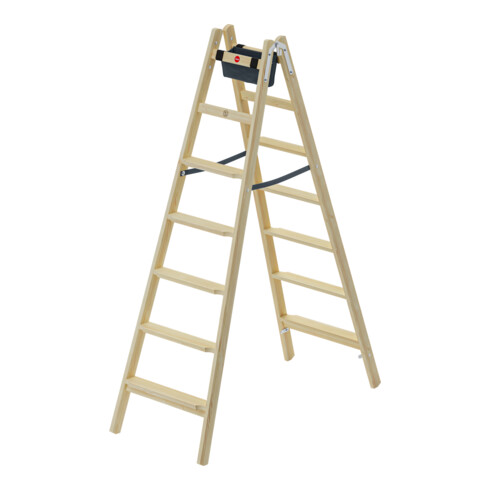 Hailo Holzleiter Master H80 2x7 Stufen