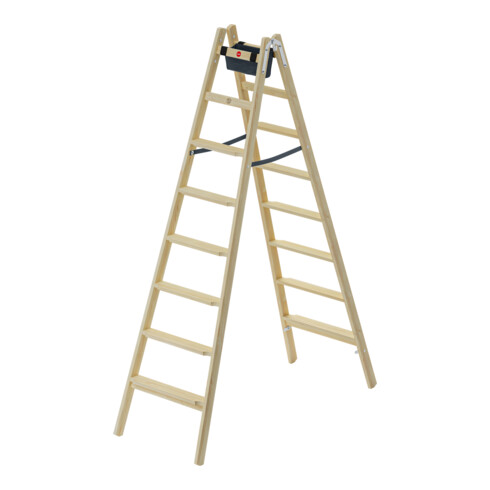 Hailo Holzleiter Master H80 2x8 Stufen
