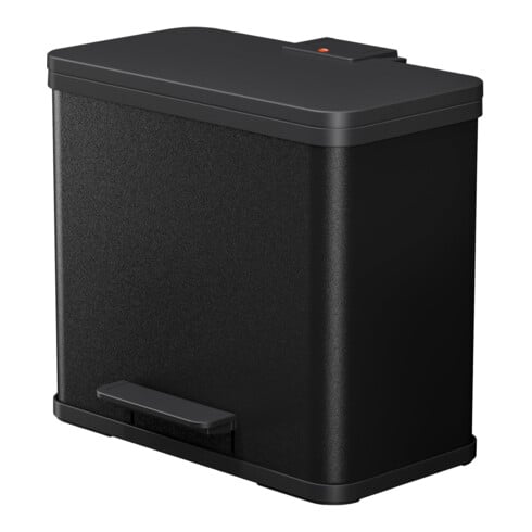 Hailo Öko trio Plus L, Poubelle à pédale, 3x9 l, noir