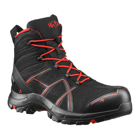 HAIX Stiefel BLACK EAGLE 40.1, MID, S3, schwarz-rot