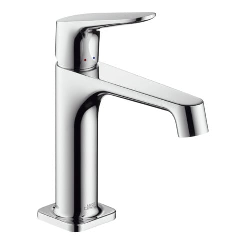 hansgrohe Waschtisch-Einhebelmischer 100 Axor Citterio M Ausl. 128mm, unverschließ Abl.garn, chr