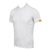 HB Tempex Polo dame ESD CONDUCTEX Cotton Knit, blanc, Taille: M