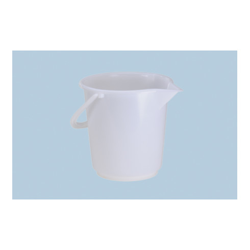 Hünersdorff Seau industriel, rond avec bec verseur, HDPE