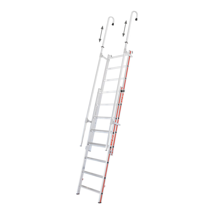 Hymer Einhänge-Schiebeleiter, 2x8 Sprossen