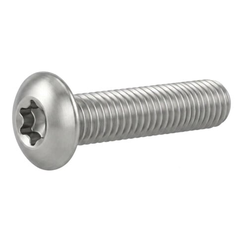 ISO 7380-1 Flachkopfschraube mit Innensechsrund, TX, Edelstahl A2-70, blank